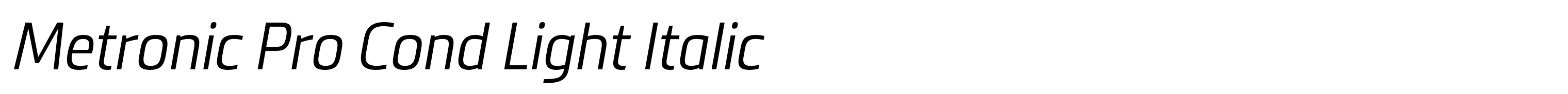 Metronic Pro Cond Light Italic